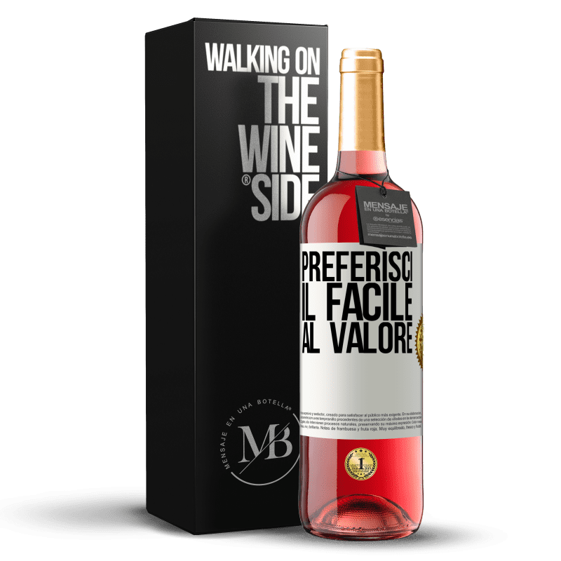 29,95 € Spedizione Gratuita | Vino rosato Edizione ROSÉ Preferisci il facile al valore Etichetta Bianca. Etichetta personalizzabile Vino giovane Raccogliere 2024 Tempranillo