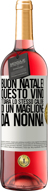 29,95 € | Vino rosato Edizione ROSÉ Buon natale! Questo vino ti darà lo stesso calore di un maglione da nonna Etichetta Bianca. Etichetta personalizzabile Vino giovane Raccogliere 2025 Tempranillo