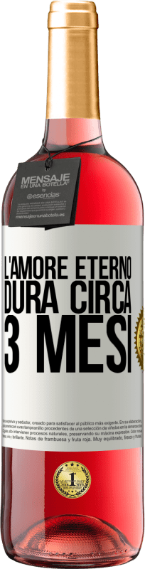 29,95 € | Vino rosato Edizione ROSÉ L'amore eterno dura circa 3 mesi Etichetta Bianca. Etichetta personalizzabile Vino giovane Raccogliere 2024 Tempranillo