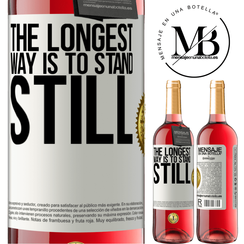 29,95 € Free Shipping | Rosé Wine ROSÉ Edition The longest way is to stand still White Label. Customizable label Young wine Harvest 2022 Tempranillo