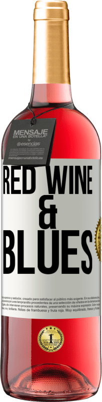 送料無料 | ロゼワイン ROSÉエディション Red wine & Blues ホワイトラベル. カスタマイズ可能なラベル 若いワイン 収穫 2023 Tempranillo