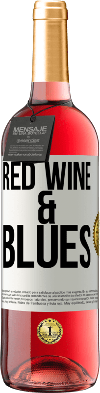 29,95 € | Розовое вино Издание ROSÉ Red wine & Blues Белая этикетка. Настраиваемая этикетка Молодое вино Урожай 2025 Tempranillo