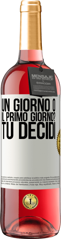 29,95 € | Vino rosato Edizione ROSÉ un giorno o il primo giorno? Tu decidi Etichetta Bianca. Etichetta personalizzabile Vino giovane Raccogliere 2024 Tempranillo