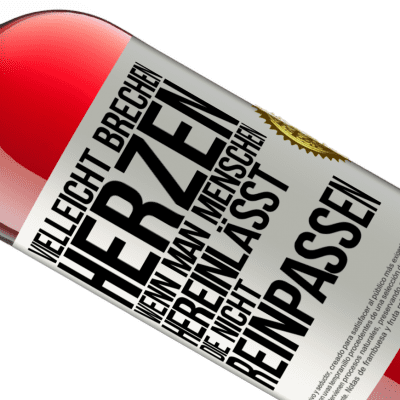 Einzigartige und Persönliche Ausdrücke. «Vielleicht brechen Herzen, wenn man Menschen hereinlässt, die nicht reinpassen» ROSÉ Ausgabe