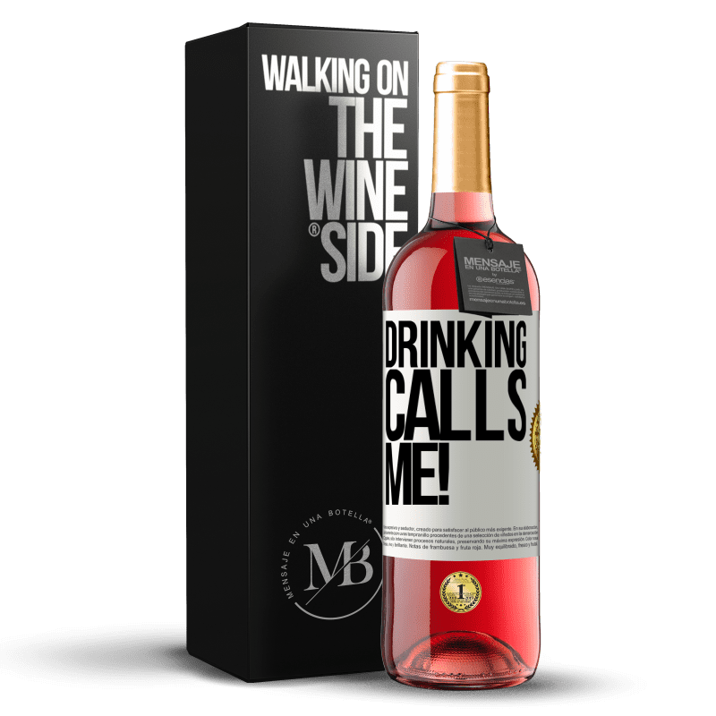 24,95 € Free Shipping | Rosé Wine ROSÉ Edition drinking calls me! White Label. Customizable label Young wine Harvest 2021 Tempranillo
