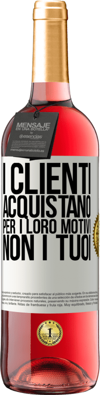 29,95 € Spedizione Gratuita | Vino rosato Edizione ROSÉ I clienti acquistano per i loro motivi, non i tuoi Etichetta Bianca. Etichetta personalizzabile Vino giovane Raccogliere 2025 Tempranillo