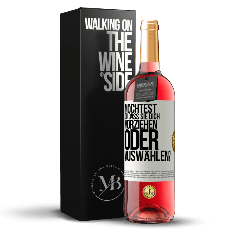 29,95 € Kostenloser Versand | Roséwein ROSÉ Ausgabe Möchtest du, dass sie dich vorziehen oder auswählen? Weißes Etikett. Anpassbares Etikett Junger Wein Ernte 2024 Tempranillo