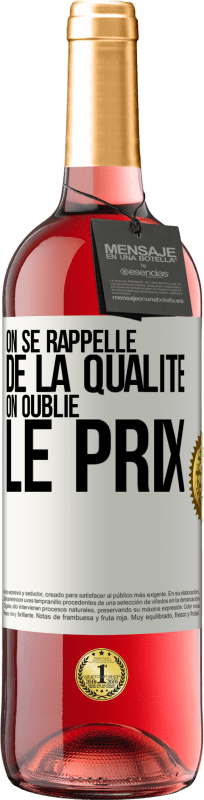 29,95 € | Vin rosé Édition ROSÉ On se rappelle de la qualité, on oublie le prix Étiquette Blanche. Étiquette personnalisable Vin jeune Récolte 2024 Tempranillo