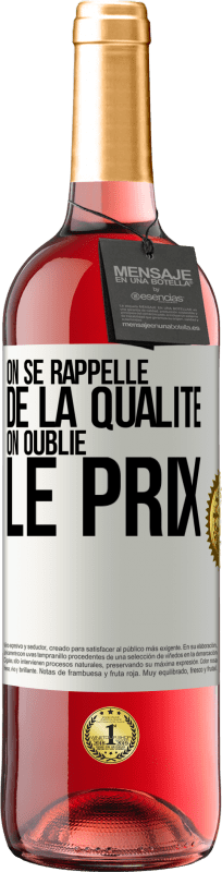 29,95 € Envoi gratuit | Vin rosé Édition ROSÉ On se rappelle de la qualité, on oublie le prix Étiquette Blanche. Étiquette personnalisable Vin jeune Récolte 2025 Tempranillo