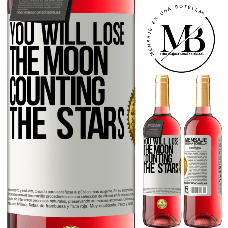 29,95 € Free Shipping | Rosé Wine ROSÉ Edition You will lose the moon counting the stars White Label. Customizable label Young wine Harvest 2022 Tempranillo