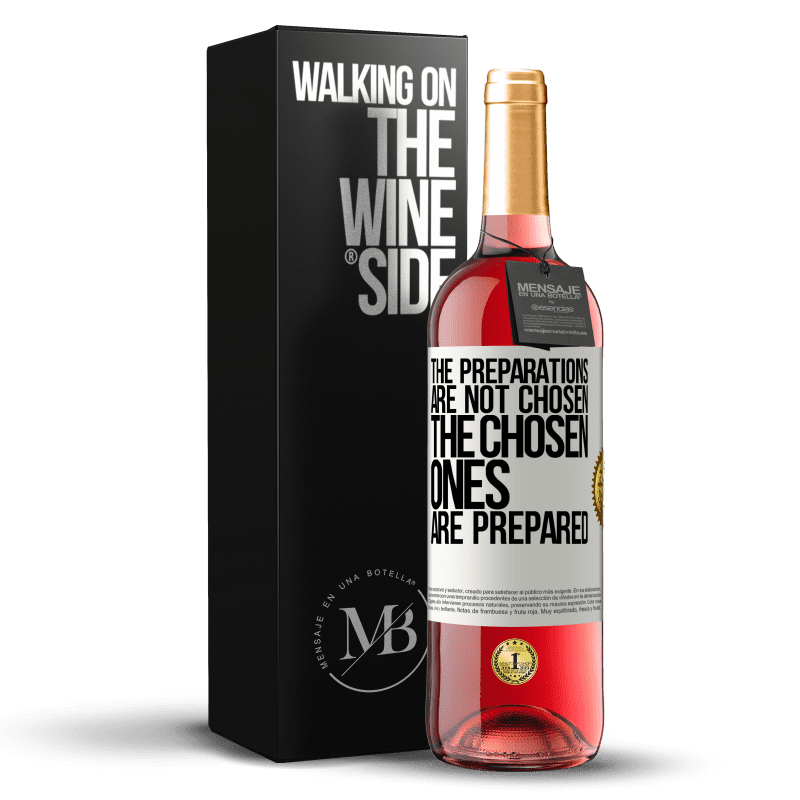 24,95 € Free Shipping | Rosé Wine ROSÉ Edition The preparations are not chosen, the chosen ones are prepared White Label. Customizable label Young wine Harvest 2021 Tempranillo