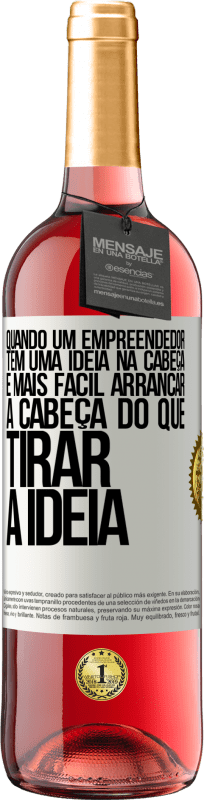 «Quando um empreendedor tem uma ideia na cabeça, é mais fácil arrancar a cabeça do que tirar a ideia» Edição ROSÉ
