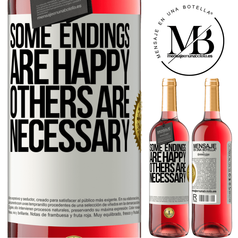 29,95 € Free Shipping | Rosé Wine ROSÉ Edition Some endings are happy. Others are necessary White Label. Customizable label Young wine Harvest 2024 Tempranillo