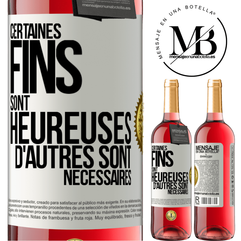 29,95 € Envoi gratuit | Vin rosé Édition ROSÉ Certaines fins sont heureuses. D'autres sont nécessaires Étiquette Blanche. Étiquette personnalisable Vin jeune Récolte 2024 Tempranillo