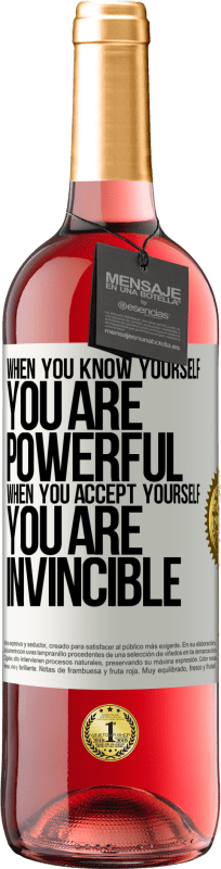 29,95 € | Rosé Wine ROSÉ Edition When you know yourself, you are powerful. When you accept yourself, you are invincible White Label. Customizable label Young wine Harvest 2024 Tempranillo