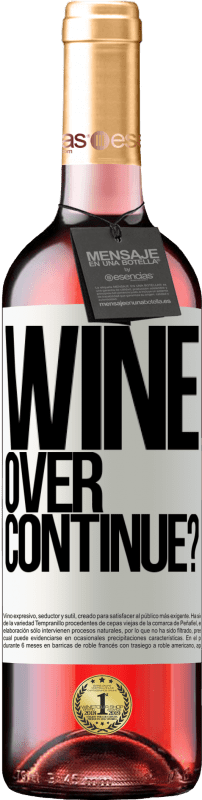 29,95 € | Vin rosé Édition ROSÉ Wine over. Continue? Étiquette Blanche. Étiquette personnalisable Vin jeune Récolte 2024 Tempranillo