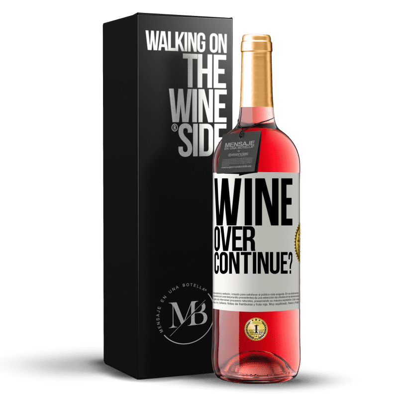 29,95 € Envío gratis | Vino Rosado Edición ROSÉ Wine over. Continue? Etiqueta Blanca. Etiqueta personalizable Vino joven Cosecha 2024 Tempranillo