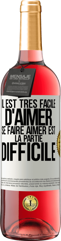 29,95 € | Vin rosé Édition ROSÉ Il est très facile d'aimer, se faire aimer est la partie difficile Étiquette Blanche. Étiquette personnalisable Vin jeune Récolte 2024 Tempranillo