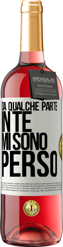 29,95 € | Vino rosato Edizione ROSÉ Da qualche parte in te mi sono perso Etichetta Bianca. Etichetta personalizzabile Vino giovane Raccogliere 2024 Tempranillo