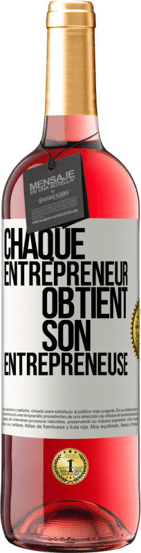 29,95 € | Vin rosé Édition ROSÉ Chaque entrepreneur obtient son entrepreneuse Étiquette Blanche. Étiquette personnalisable Vin jeune Récolte 2024 Tempranillo