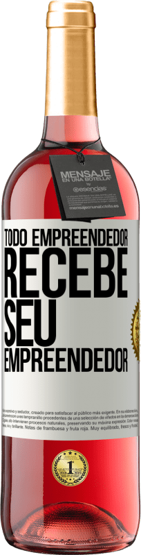 29,95 € | Vinho rosé Edição ROSÉ Todo empreendedor recebe seu empreendedor Etiqueta Branca. Etiqueta personalizável Vinho jovem Colheita 2024 Tempranillo