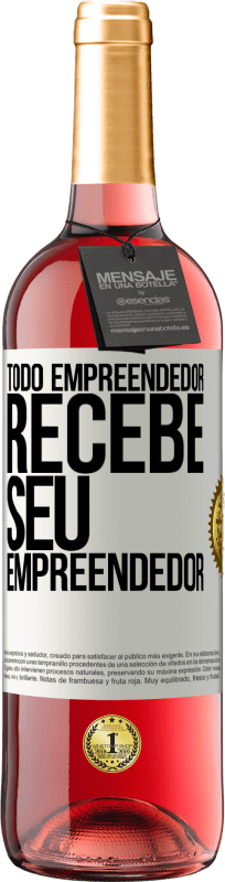 29,95 € | Vinho rosé Edição ROSÉ Todo empreendedor recebe seu empreendedor Etiqueta Branca. Etiqueta personalizável Vinho jovem Colheita 2025 Tempranillo