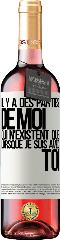 29,95 € Envoi gratuit | Vin rosé Édition ROSÉ Il y a des parties de moi qui n'existent que lorsque je suis avec toi Étiquette Blanche. Étiquette personnalisable Vin jeune Récolte 2025 Tempranillo