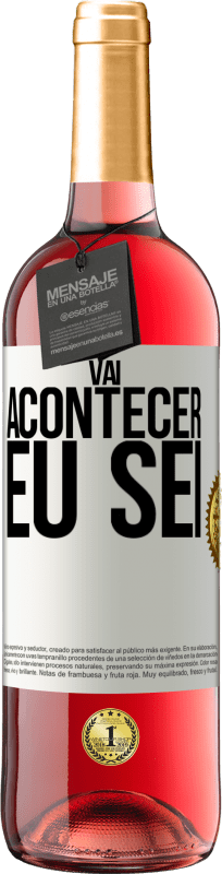 29,95 € | Vinho rosé Edição ROSÉ Você vai acontecer ... eu sei Etiqueta Branca. Etiqueta personalizável Vinho jovem Colheita 2024 Tempranillo