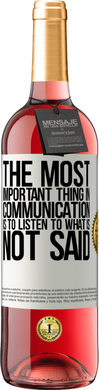 «Самое главное в общении - это слушать то, что не сказано» Издание ROSÉ