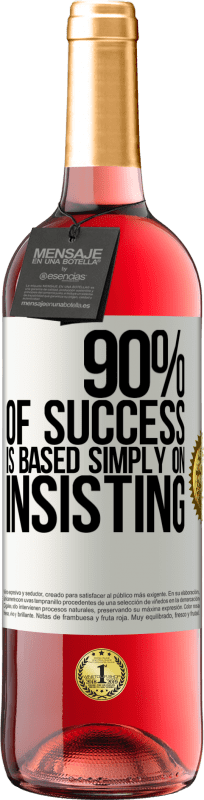 «90% успеха основаны просто на настаивании» Издание ROSÉ