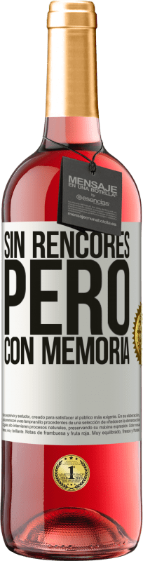 29,95 € | Vino Rosado Edición ROSÉ Sin rencores, pero con memoria Etiqueta Blanca. Etiqueta personalizable Vino joven Cosecha 2024 Tempranillo