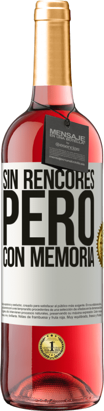 29,95 € | Vino Rosado Edición ROSÉ Sin rencores, pero con memoria Etiqueta Blanca. Etiqueta personalizable Vino joven Cosecha 2025 Tempranillo