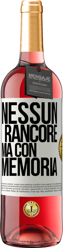 29,95 € | Vino rosato Edizione ROSÉ Nessun rancore, ma con memoria Etichetta Bianca. Etichetta personalizzabile Vino giovane Raccogliere 2025 Tempranillo