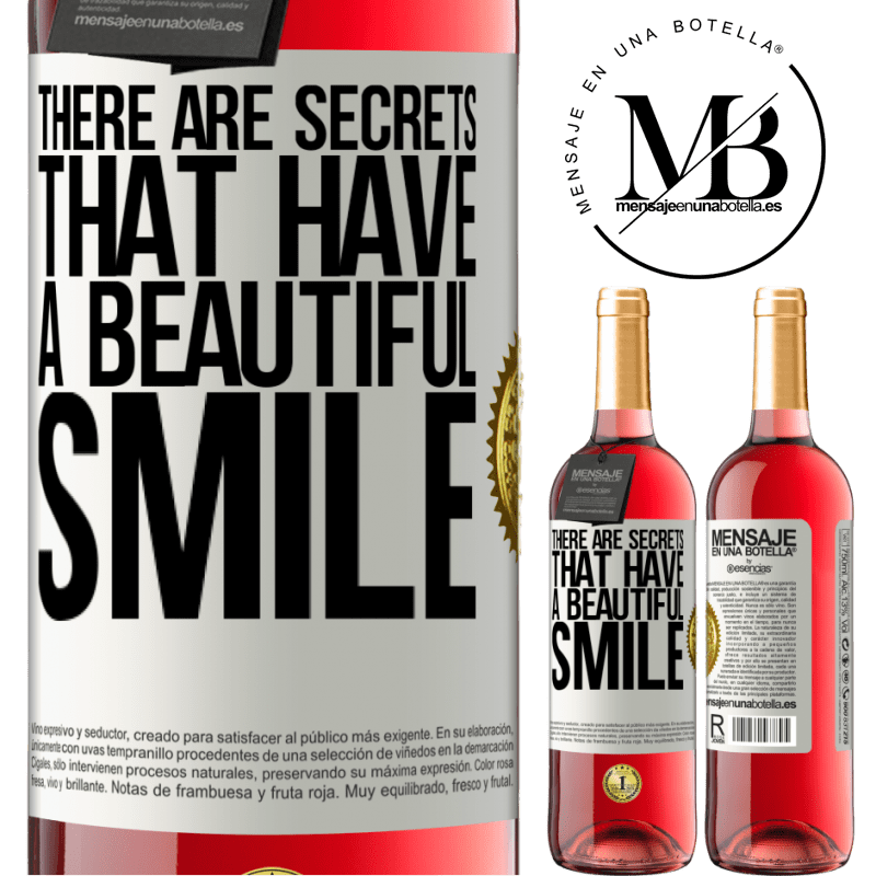 24,95 € Free Shipping | Rosé Wine ROSÉ Edition There are secrets that have a beautiful smile White Label. Customizable label Young wine Harvest 2021 Tempranillo