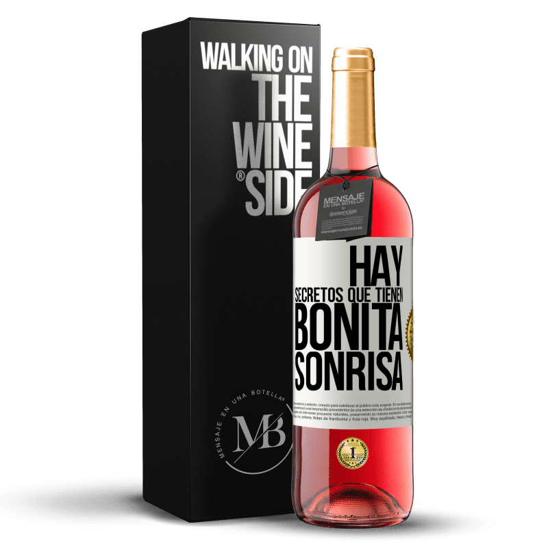 29,95 € Envoi gratuit | Vin rosé Édition ROSÉ Il y a des secrets qui ont un beau sourire Étiquette Blanche. Étiquette personnalisable Vin jeune Récolte 2022 Tempranillo