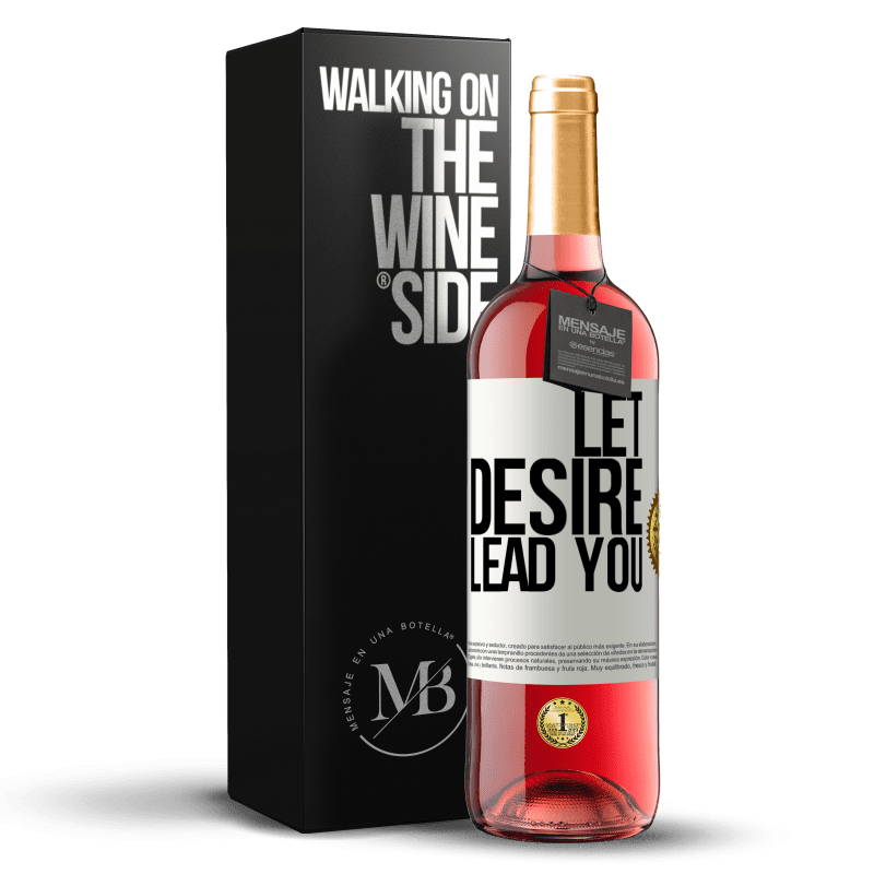 29,95 € Free Shipping | Rosé Wine ROSÉ Edition Let desire lead you White Label. Customizable label Young wine Harvest 2022 Tempranillo