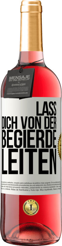 29,95 € | Roséwein ROSÉ Ausgabe Lass dich von der Begierde leiten Weißes Etikett. Anpassbares Etikett Junger Wein Ernte 2023 Tempranillo