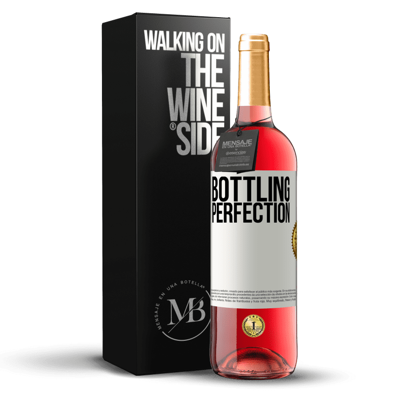 29,95 € Бесплатная доставка | Розовое вино Издание ROSÉ Bottling perfection Белая этикетка. Настраиваемая этикетка Молодое вино Урожай 2024 Tempranillo