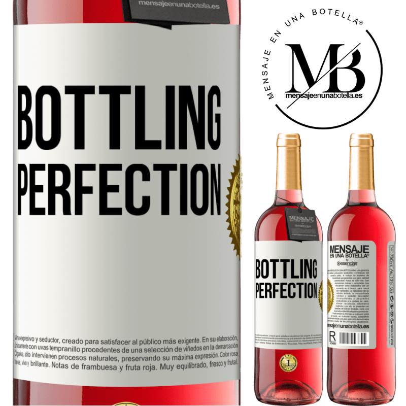 29,95 € Envio grátis | Vinho rosé Edição ROSÉ Bottling perfection Etiqueta Branca. Etiqueta personalizável Vinho jovem Colheita 2024 Tempranillo