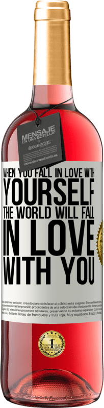 29,95 € | Rosé Wine ROSÉ Edition When you fall in love with yourself, the world will fall in love with you White Label. Customizable label Young wine Harvest 2023 Tempranillo