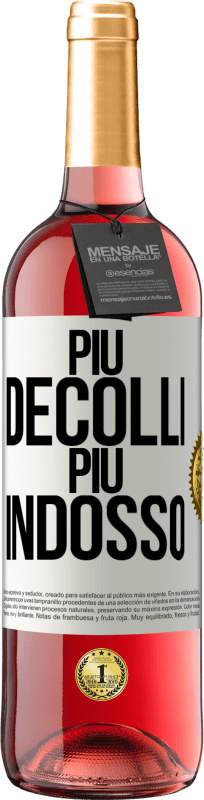 29,95 € Spedizione Gratuita | Vino rosato Edizione ROSÉ Più decolli, più indosso Etichetta Bianca. Etichetta personalizzabile Vino giovane Raccogliere 2023 Tempranillo