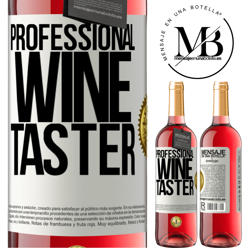 29,95 € Free Shipping | Rosé Wine ROSÉ Edition Professional wine taster White Label. Customizable label Young wine Harvest 2022 Tempranillo