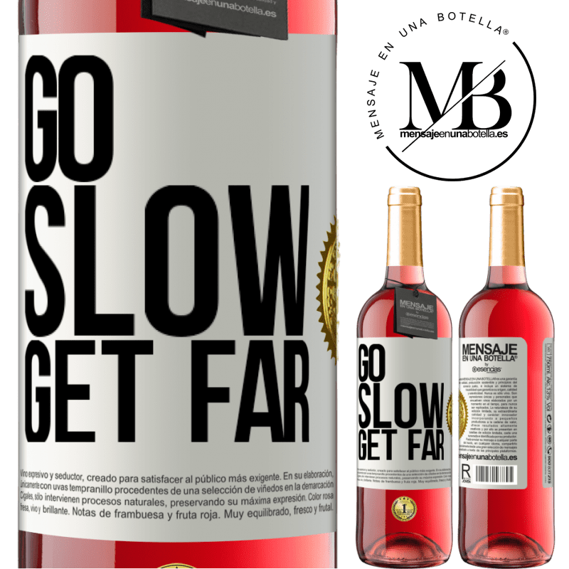 29,95 € Free Shipping | Rosé Wine ROSÉ Edition Go slow. Get far White Label. Customizable label Young wine Harvest 2022 Tempranillo