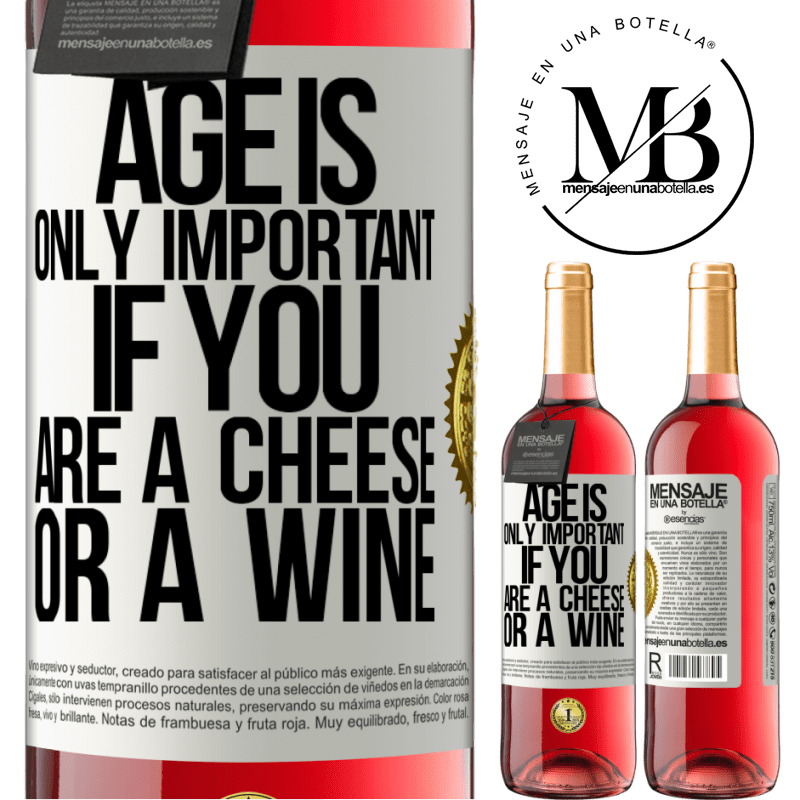 29,95 € Free Shipping | Rosé Wine ROSÉ Edition Age is only important if you are a cheese or a wine White Label. Customizable label Young wine Harvest 2022 Tempranillo