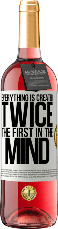 29,95 € | Rosé Wine ROSÉ Edition Everything is created twice. The first in the mind White Label. Customizable label Young wine Harvest 2023 Tempranillo