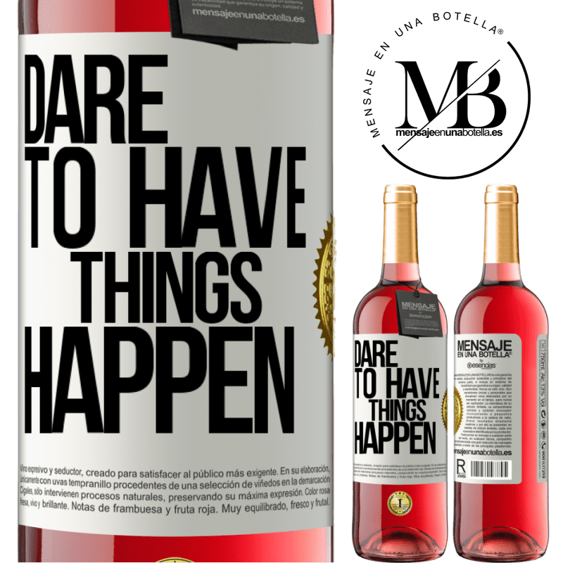29,95 € Free Shipping | Rosé Wine ROSÉ Edition Dare to have things happen White Label. Customizable label Young wine Harvest 2021 Tempranillo