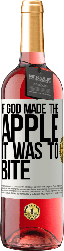 29,95 € | 桃红葡萄酒 ROSÉ版 如果上帝造了苹果，那就要咬人 白标. 可自定义的标签 青年酒 收成 2023 Tempranillo