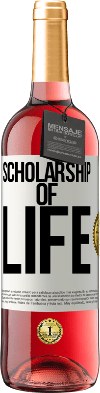 29,95 € | Rosé Wine ROSÉ Edition Scholarship of life White Label. Customizable label Young wine Harvest 2023 Tempranillo