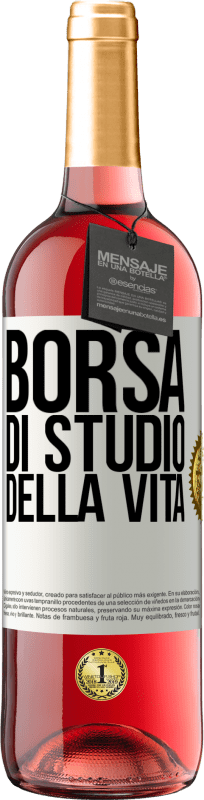 29,95 € Spedizione Gratuita | Vino rosato Edizione ROSÉ Borsa di studio della vita Etichetta Bianca. Etichetta personalizzabile Vino giovane Raccogliere 2024 Tempranillo