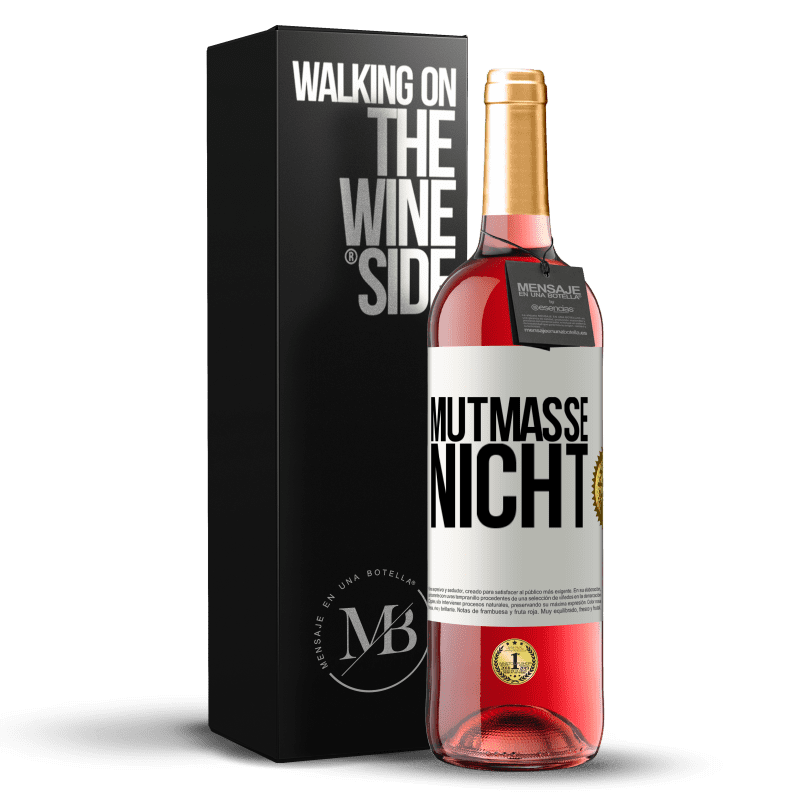 29,95 € Kostenloser Versand | Roséwein ROSÉ Ausgabe Mutmaße nicht Weißes Etikett. Anpassbares Etikett Junger Wein Ernte 2024 Tempranillo